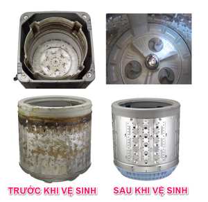 vệ sinh lồng giặt