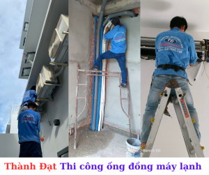 thi công ống đồng máy lạnh