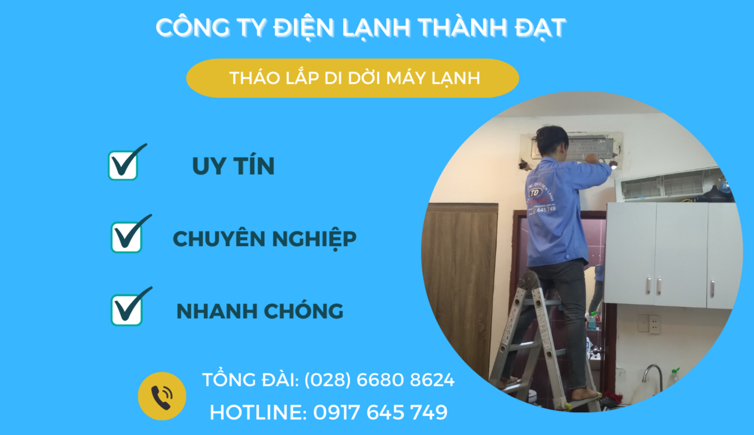 Tháo Lắp Di Dời Máy Lạnh Quận Tân Bình