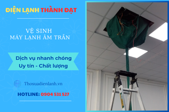 Vệ Sinh Máy Lạnh Âm Trần Tại Dĩ An – Bình Dương