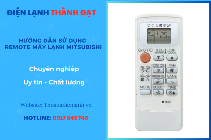 Hướng Dẫn Sử Dụng Remote Máy Lạnh Mitsubishi