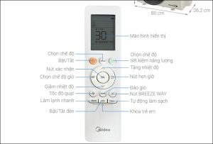 Hướng dẫn sử dụng remote máy lạnh Midea