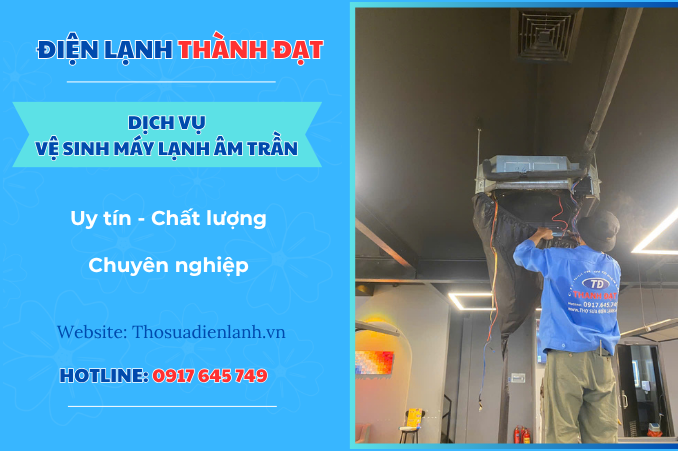 Dịch vụ vệ sinh máy lạnh âm trần tại Hóc Môn