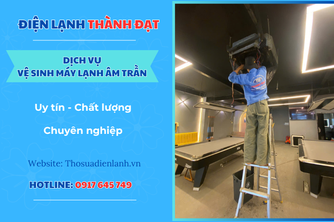 Dịch vụ vệ sinh máy lạnh âm trần quận Gò Vấp