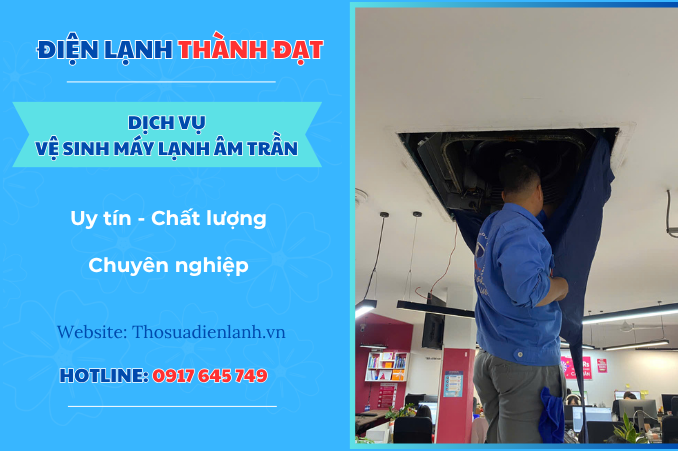 Dịch vụ vệ sinh máy lạnh âm trần tại Bình Chánh